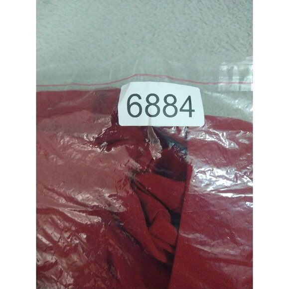 Torrid Pants Womens 6X Red Crepe Wide Leg Belted Pull On Stretch Career Casual - Picture 9 of 9